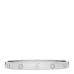 18K White Gold 4 Diamond Love Bracelet 17