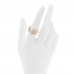 18K Pink Gold Diamond Double Juste Un Clou Ring 57 8