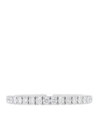 18K White Gold Diamond 2mm Etincelle de Cartier Wedding Band Ring 49 4.75