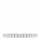 18K White Gold Diamond 2mm Etincelle de Cartier Wedding Band Ring 49 4.75