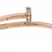 18K Pink Gold Diamond Juste Un Clou Bracelet 17