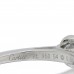 Platinum Diamond .50ct Bezel Set Solitaire Engagement Ring 54 6.75