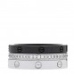 18K White Gold Diamond Ceramic LOVE Ring Set 52 6
