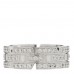 18K White Gold Diamond 6mm Tank Francaise Ring 46 3.75