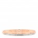 18K Pink White Gold 12 Diamond Double LOVE Bracelet 19