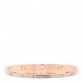 18K Pink White Gold 12 Diamond Double LOVE Bracelet 19