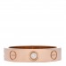 18K Pink Gold Diamond 4mm LOVE Wedding Band Ring 48 4.5