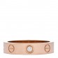 18K Pink Gold Diamond 4mm LOVE Wedding Band Ring 48 4.5