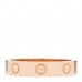 18K Pink Gold Diamond 4mm LOVE Wedding Band Ring 54 6.75
