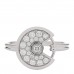 18K White Gold Diamond Amulette de Cartier Paved Ring 51 5.75