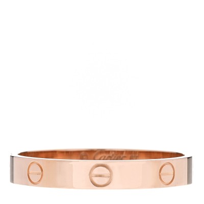 18K Pink Gold 3.5mm LOVE Wedding Band Ring 67 12