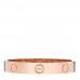 18K Pink Gold 3.5mm LOVE Wedding Band Ring 67 12