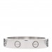 18K White Gold Diamond 4mm LOVE Wedding Band Ring 7.5 56 56 7.5