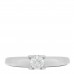 18K White Gold Diamond .30ct C De Cartier Solitaire Ring 49 5