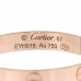 18K Pink Gold 3.5mm LOVE Wedding Band Ring 67 12