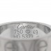 18K White Gold 5.5mm Engraved LOVE Ring 49 5