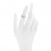 18K Pink Gold Diamond 4mm LOVE Wedding Band Ring 49 4.75