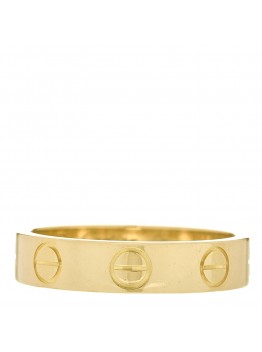 18K Yellow Gold 3.5mm LOVE Wedding Band Ring 46 3.75