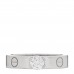 18K White Gold Diamond .23ct LOVE Solitaire Engagement Ring 48 4.25