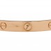 18K Pink Gold 4 Diamond LOVE Bracelet 17