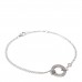18K White Gold Diamond LOVE Bracelet