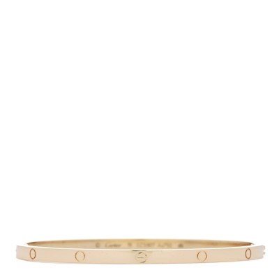 18K Yellow Gold Small LOVE Bracelet 19