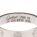 18K White Gold 3.5mm LOVE Wedding Band Ring 50 5.25