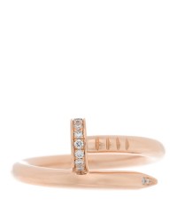 18K Pink Gold Diamond Juste Un Clou Ring 54 7