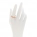 18K Pink Gold Diamond 4mm LOVE Wedding Band Ring 58 8.25