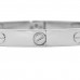 18K White Gold 4 Diamond Love Bracelet 17