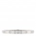 18K White Gold 4 Diamond LOVE Bracelet 17