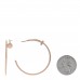 18K Pink Gold Diamond Juste Un Clou Hoop Earrings