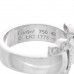 18K White Gold Diamond C De Cartier Ring 48 4.5