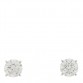 18K White Gold Diamond 2.20ctw Solitaire Earrings