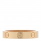 18K Yellow Gold 3.5mm LOVE Wedding Band Ring 52 6
