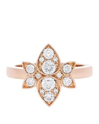 18K Pink Gold Diamond Inde Mysterieuse Ring 48 4.5 48 4.5