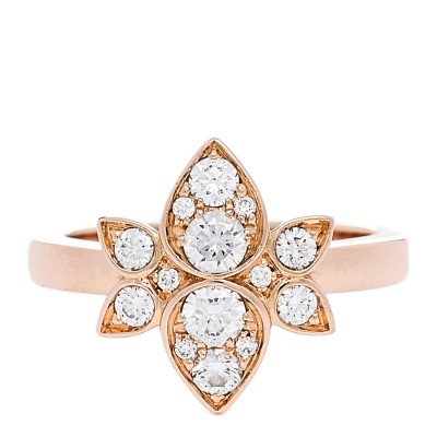 18K Pink Gold Diamond Inde Mysterieuse Ring 48 4.5 48 4.5