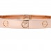 18K Pink Gold 4 Diamond LOVE Bracelet 16