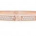 18K Pink Gold Diamond Small LOVE Paved Bracelet 18