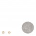 18K Yellow Gold Diamond MM D'Amour Earrings