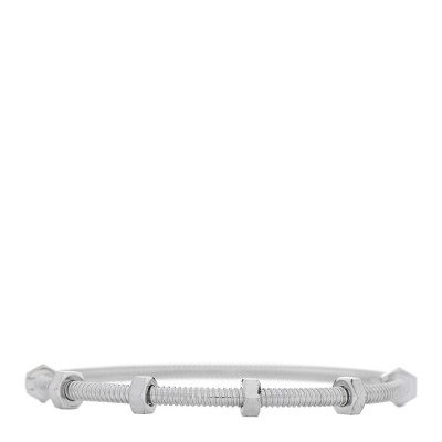 18K White Gold Ecrou de Cartier Bracelet 19