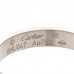 18K White Gold 3.5mm LOVE Wedding Band Ring 58 8.5