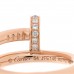 18K Pink Gold Diamond Juste Un Clou Ring 54 7