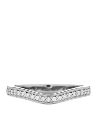 Platinum Diamond Ballerine Wedding Band Ring 47 4.25