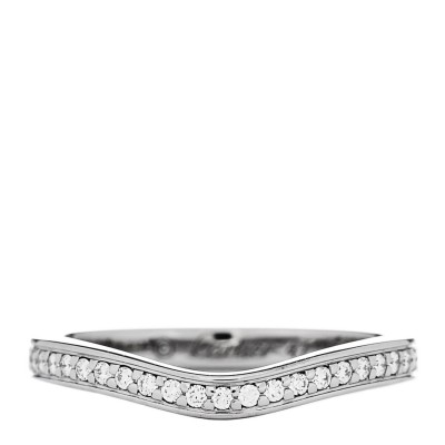 Platinum Diamond Ballerine Wedding Band Ring 47 4.25