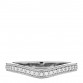 Platinum Diamond Ballerine Wedding Band Ring 47 4.25