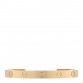 18K Yellow Gold LOVE Cuff Bracelet 17
