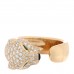 18K Yellow Gold Diamond Onyx Emerald Panthere De Cartier Band Ring 49 5