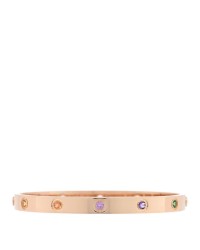 18K Pink Gold Sapphire Garnet Amethyst LOVE Bracelet 18