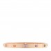 18K Pink Gold Sapphire Garnet Amethyst LOVE Bracelet 18